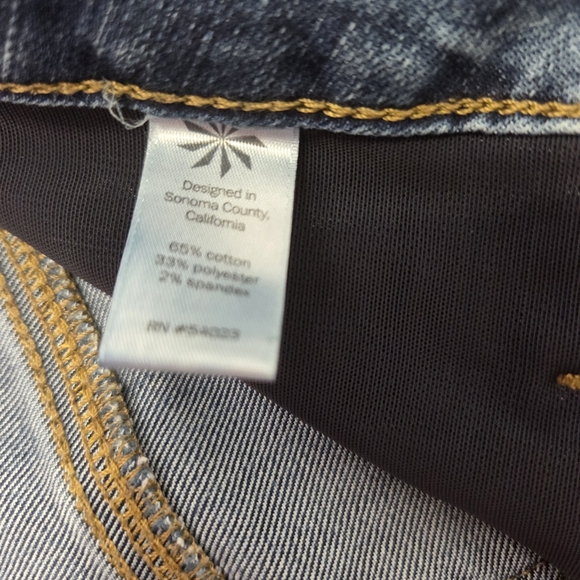 Athleta Sculptek Slim Straight Crop Jeans Women’s 8 Dark Wash - Picture 7 of 8